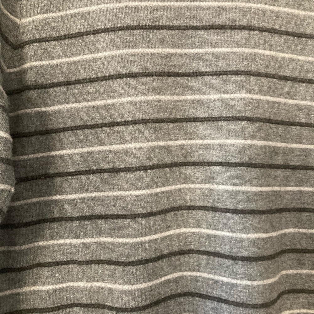 Nordstrom Mens sweater large gray stripes - Picture 4 of 12